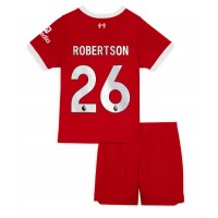 Billiga Liverpool Andrew Robertson #26 Barnkläder Hemma fotbollskläder till baby 2023-24 Kortärmad (+ Korta byxor)